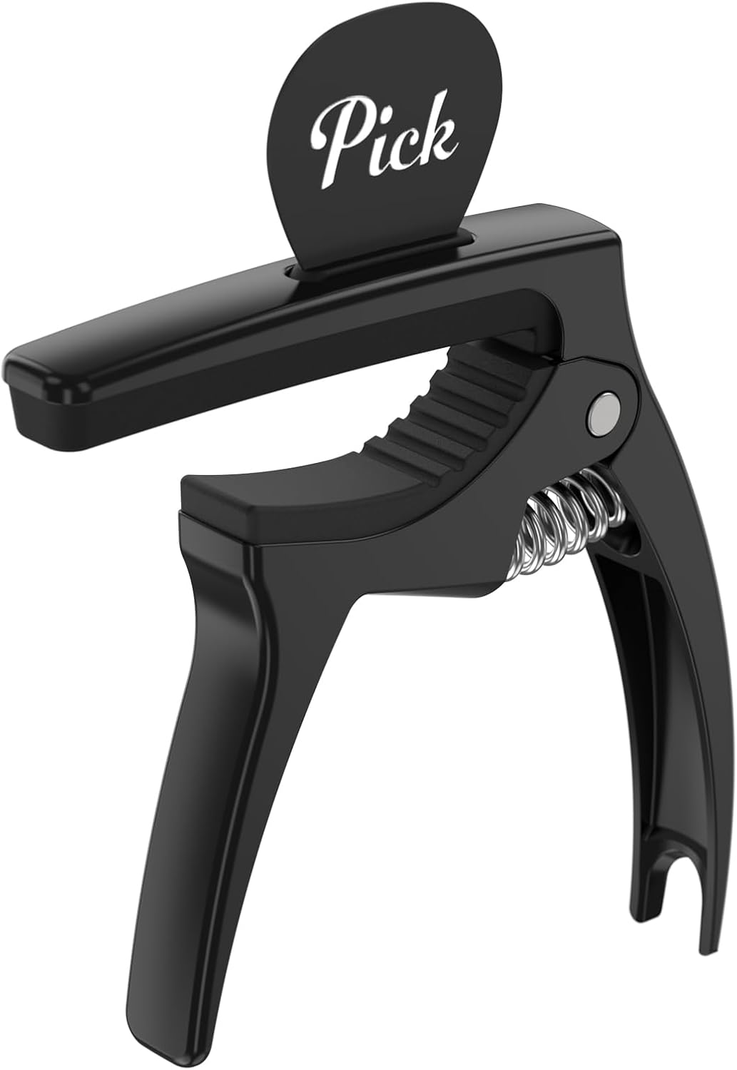 3-in-1 Metal Guitar Capo with Pick Holder and 4 Picks