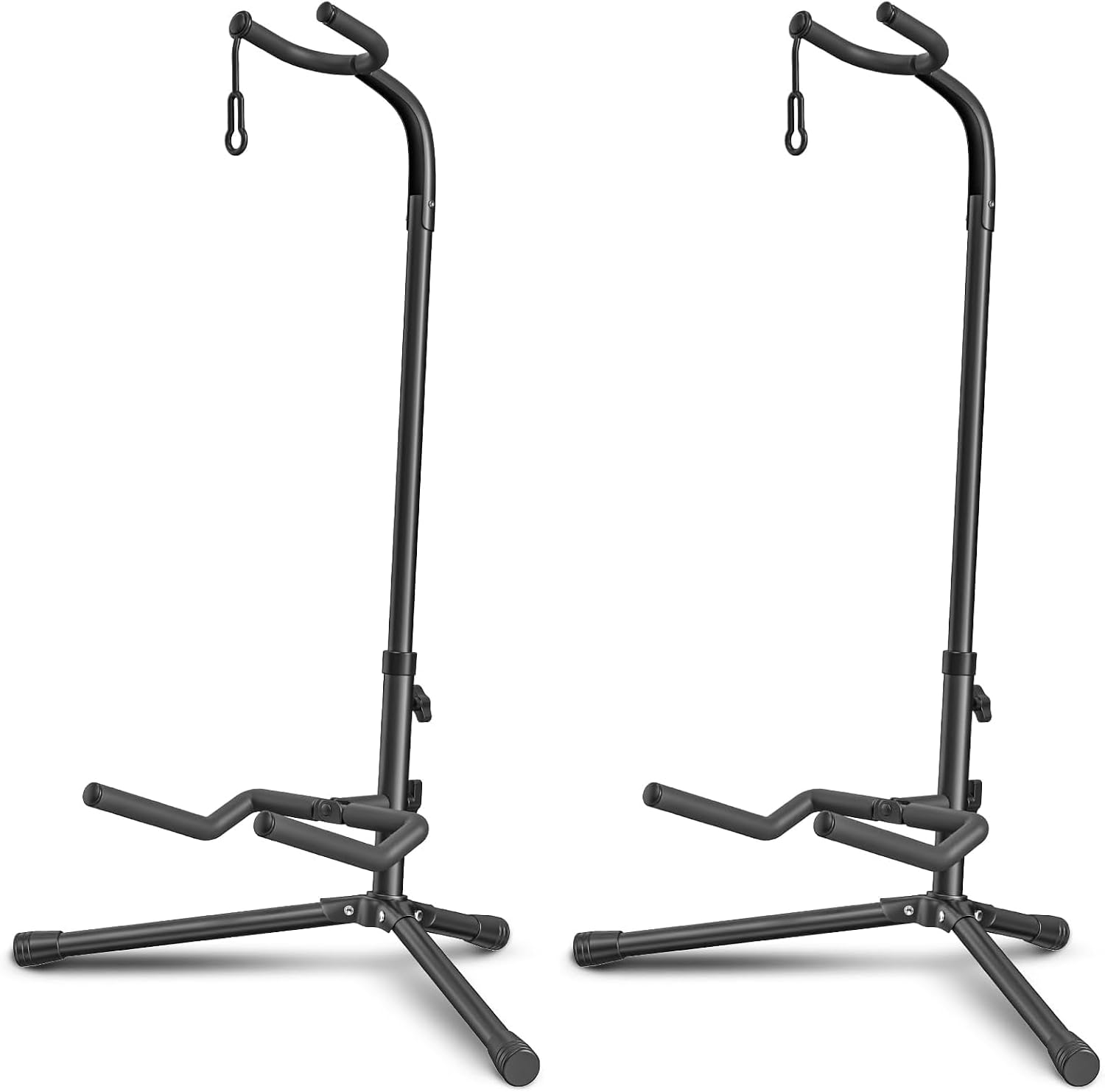 Folding Guitar Stand, Adjustable - 20 lb Load Capacity, Black