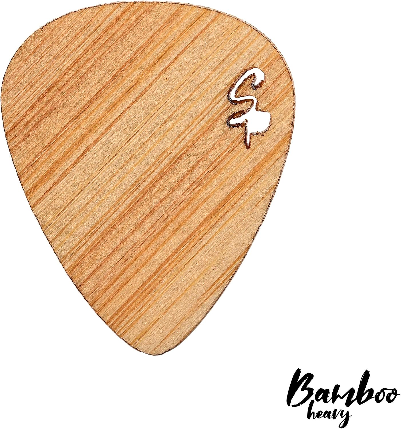 Wooden Guitar Picks, Set of 7 - Seven Woods in an Aluminium Tin