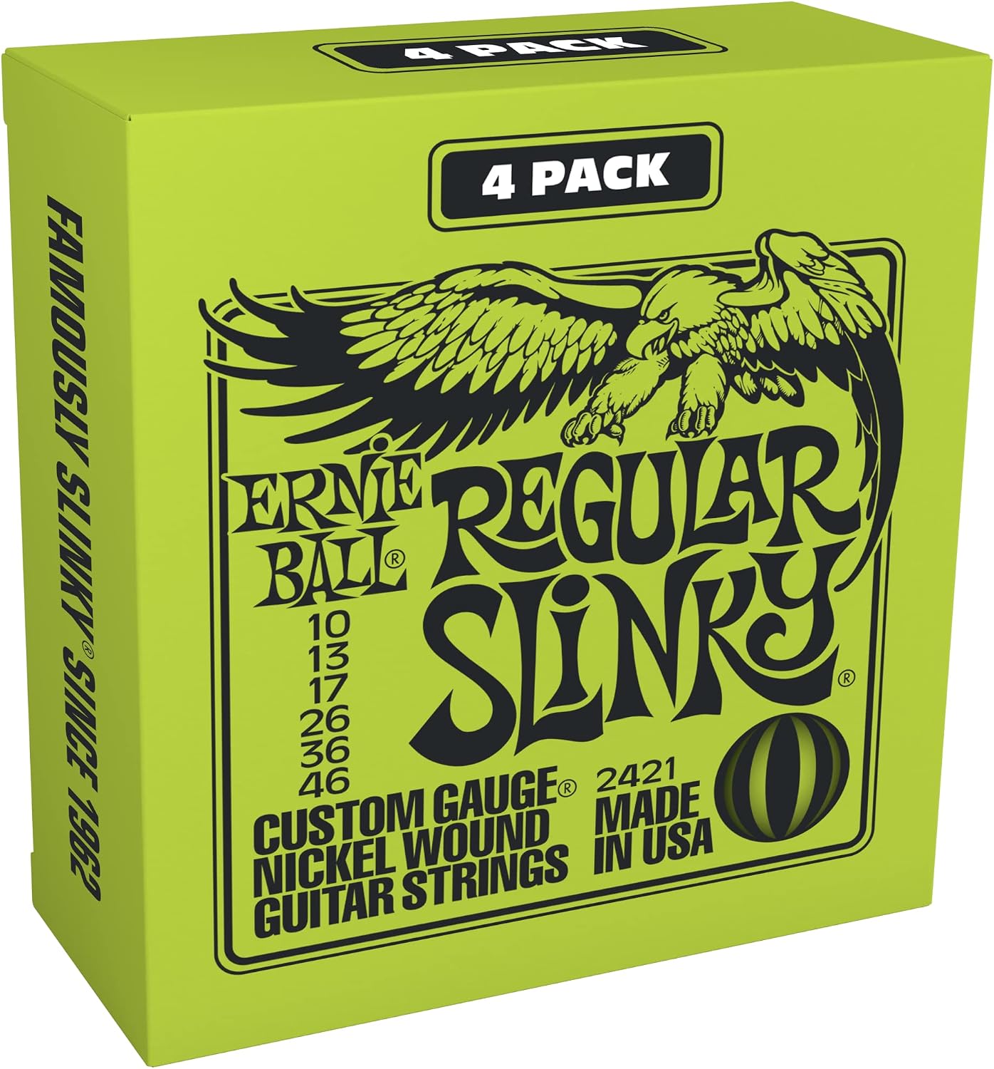 Electric Guitar Strings, Nickel Wound, 9-42 - 3 Pack