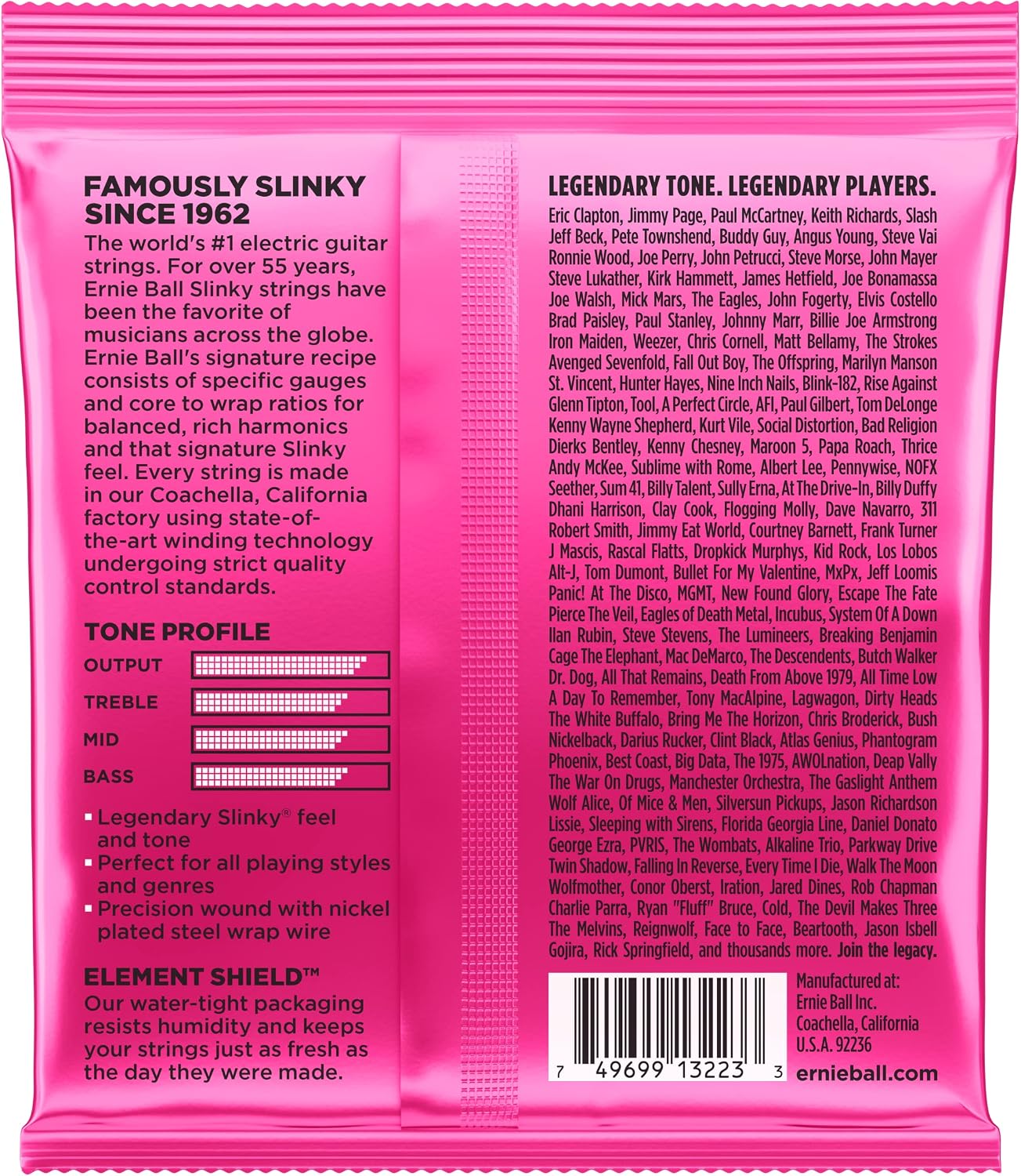 Electric Guitar Strings, Nickel Wound, 9-42 - 3 Pack