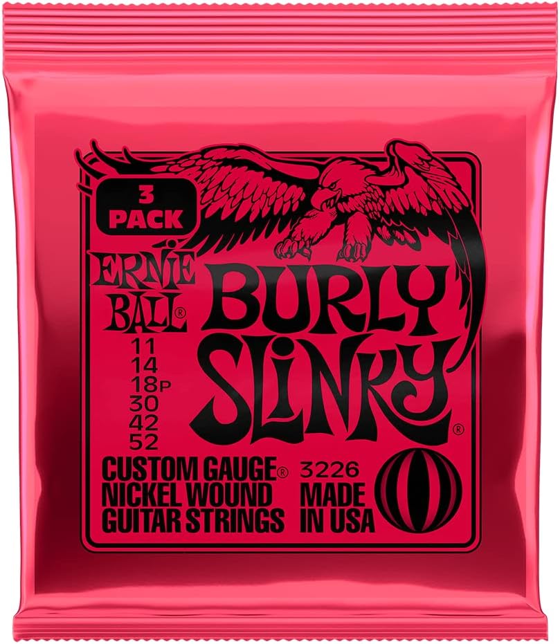 Electric Guitar Strings, Nickel Wound, 9-42 - 3 Pack