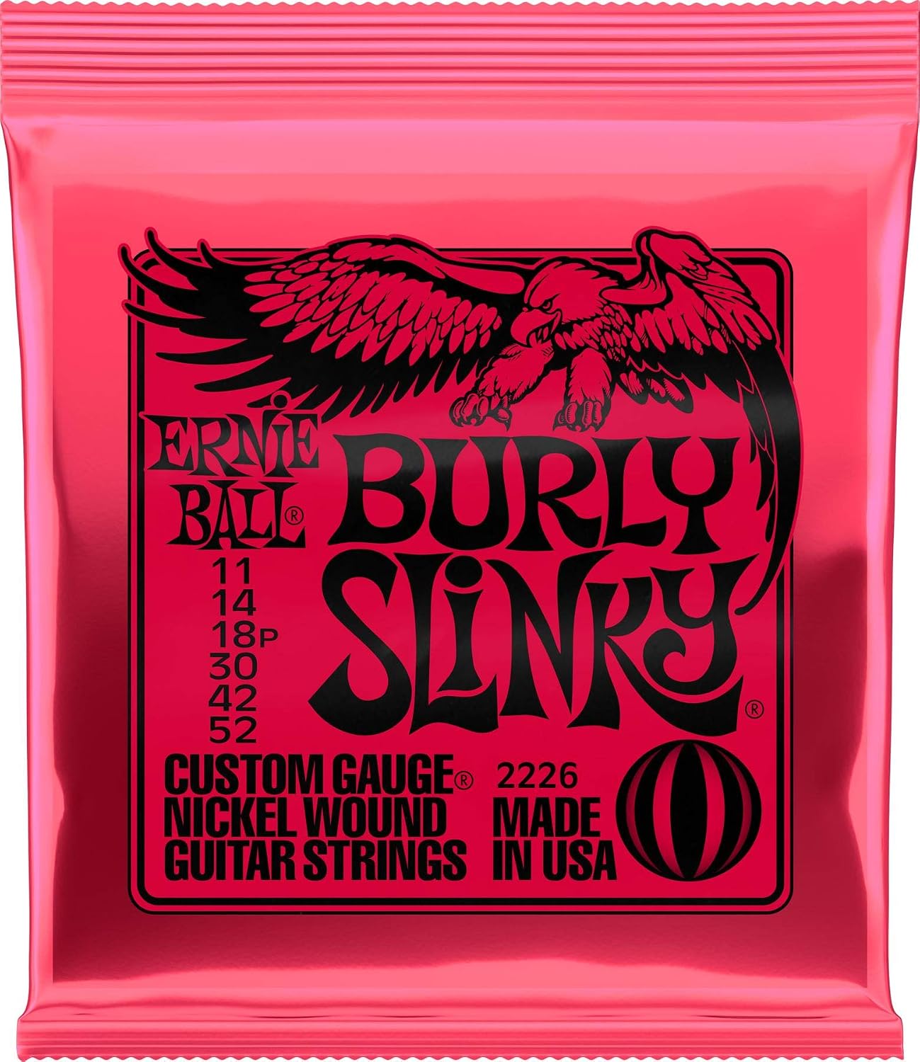 Electric Guitar Strings, Nickel Wound, 9-42 - 3 Pack