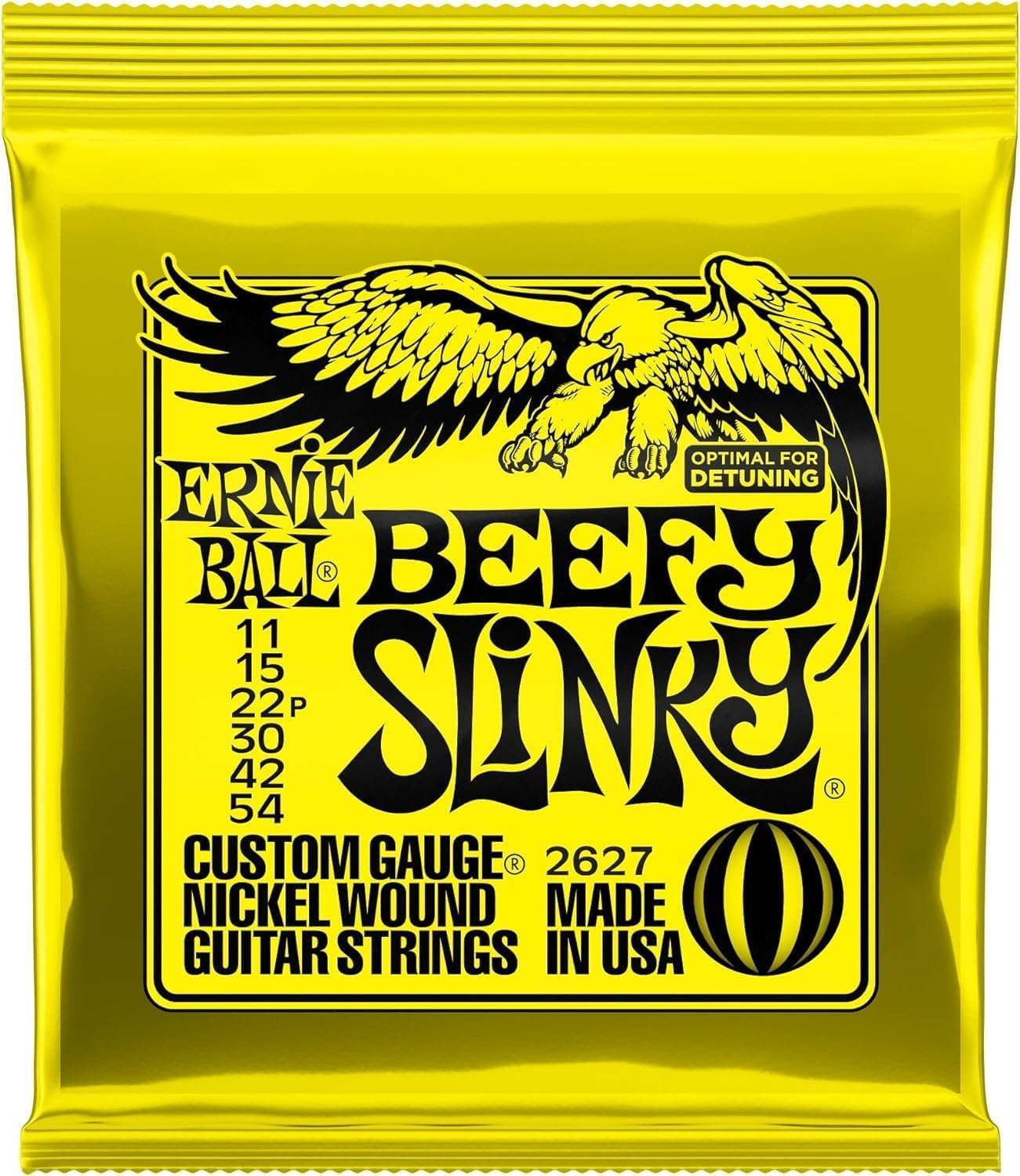Electric Guitar Strings, Nickel Wound, 9-42 - 3 Pack