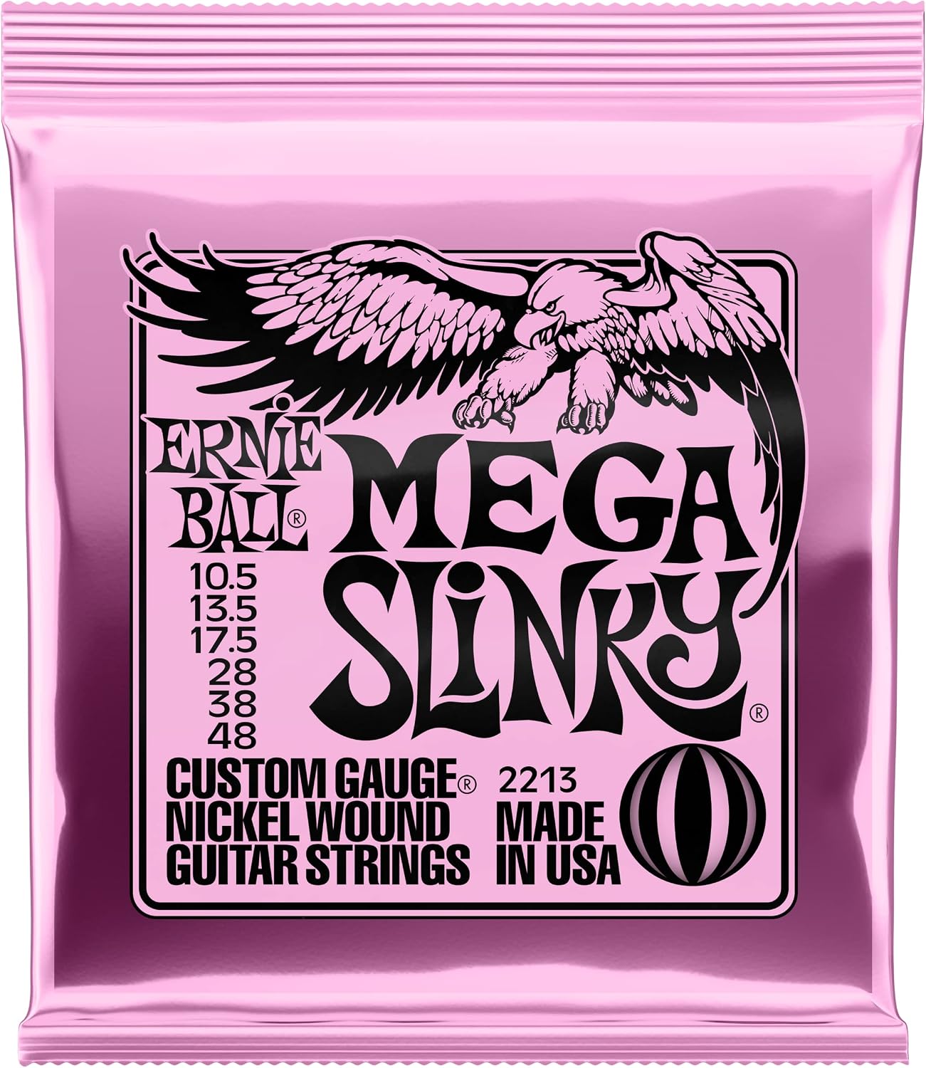 Electric Guitar Strings, Nickel Wound, 10-46 - 4 Pack