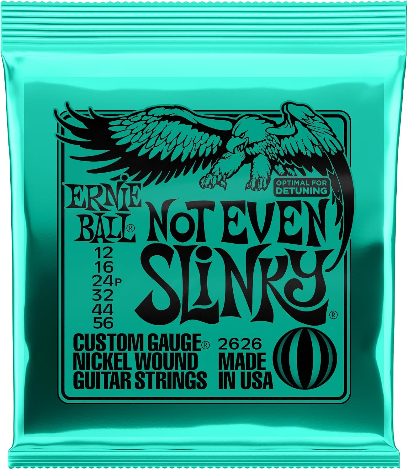 Electric Guitar Strings, Nickel Wound, 10-46 - 4 Pack
