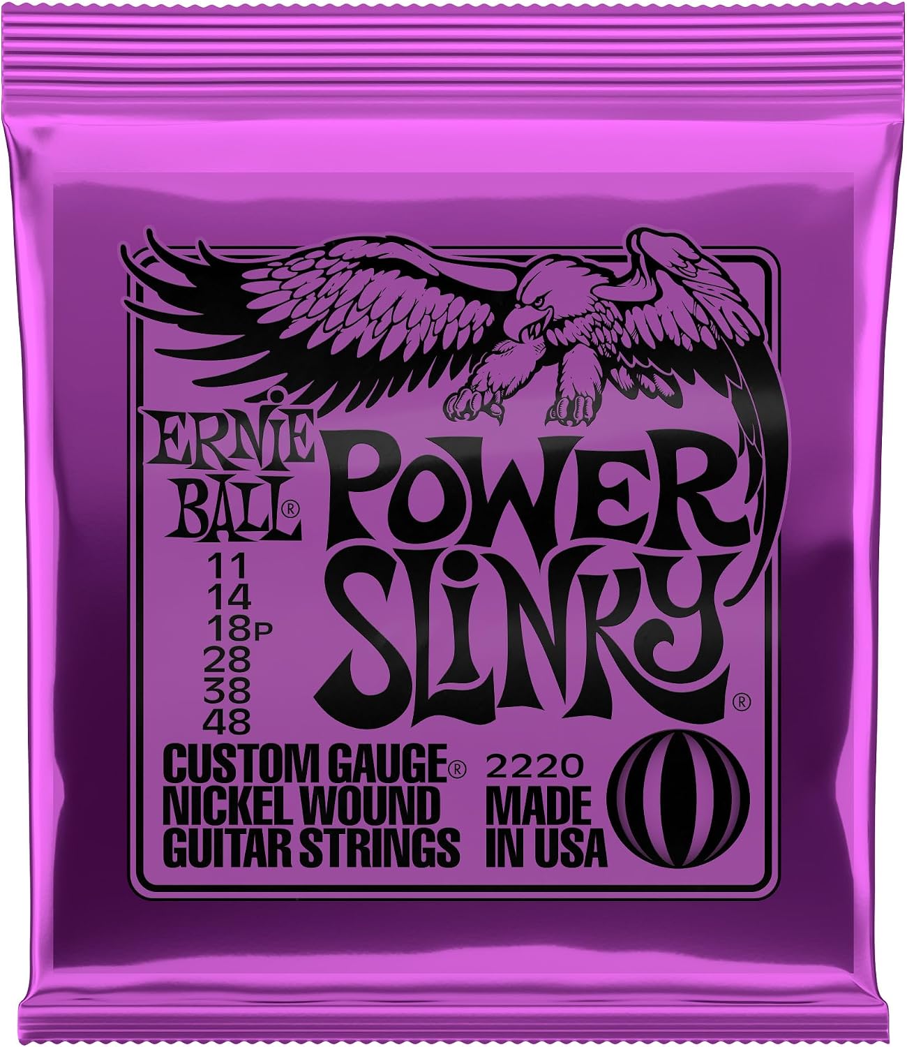 Electric Guitar Strings, Nickel Wound, 10-46 - 4 Pack