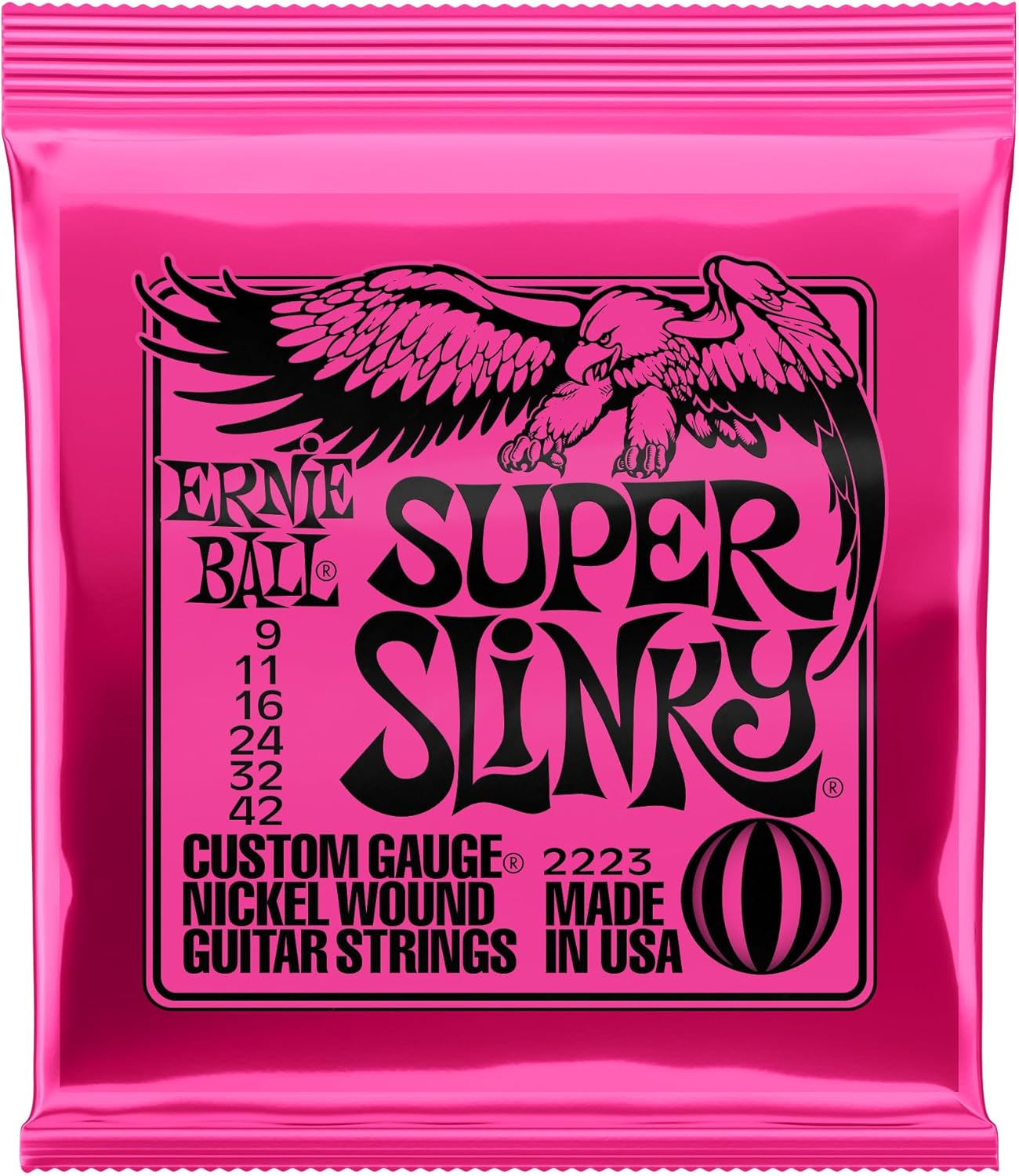 Electric Guitar Strings, Nickel Wound, 10-46 - 4 Pack