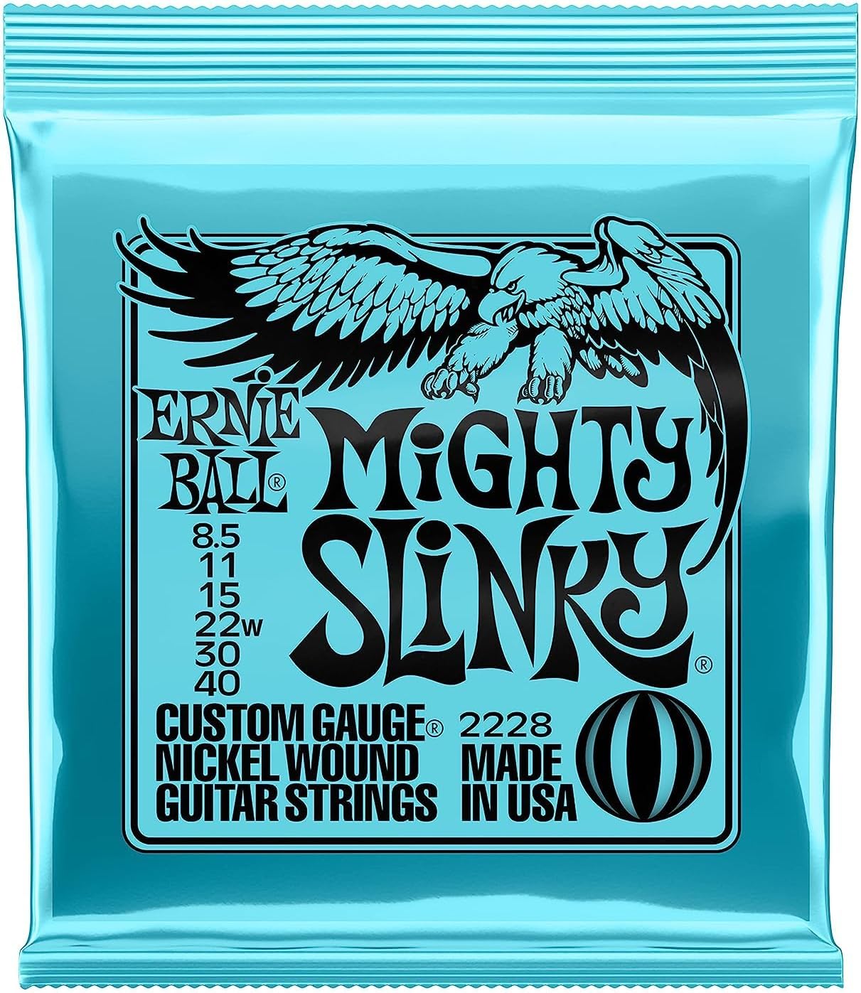 Electric Guitar Strings, Nickel Wound, 10-46 - 4 Pack
