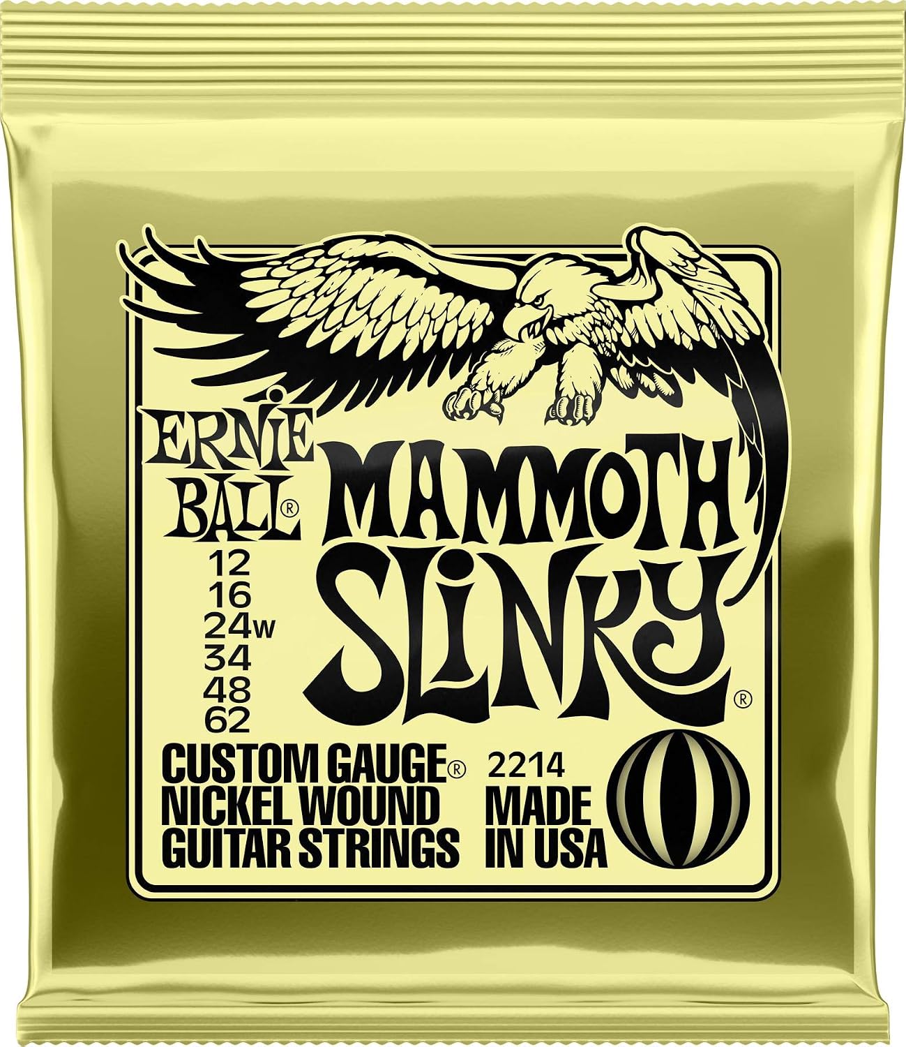 Electric Guitar Strings, Nickel Wound, 10-46 - Single Set