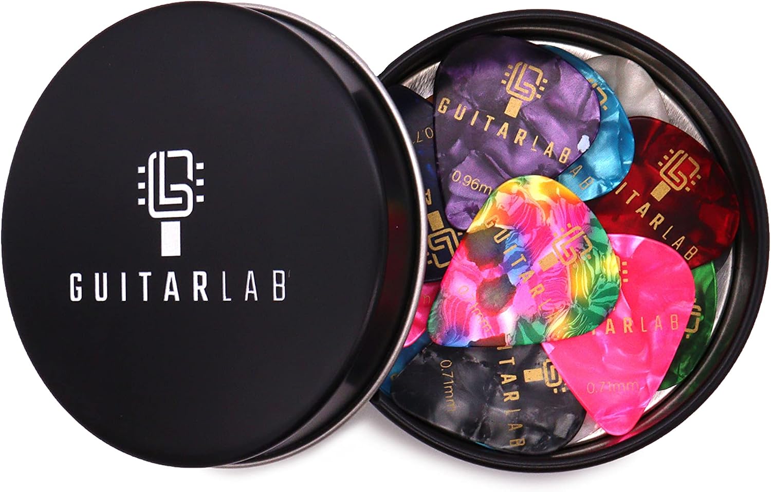 Celluloid Guitar Picks, 18 Piece Set - Electric and Acoustic