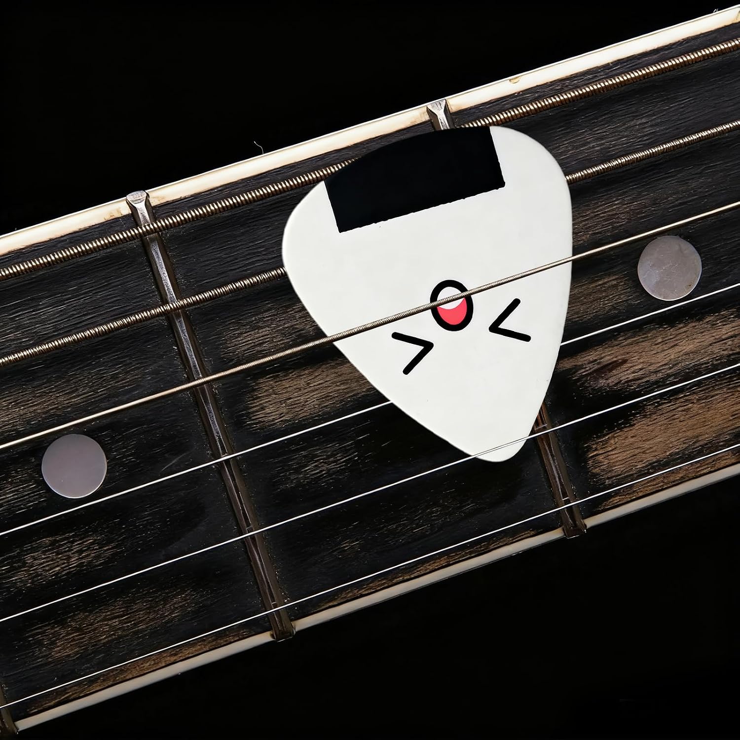 Triangular Guitar Picks, 1 mm - 12 Pack, 6 Patterns