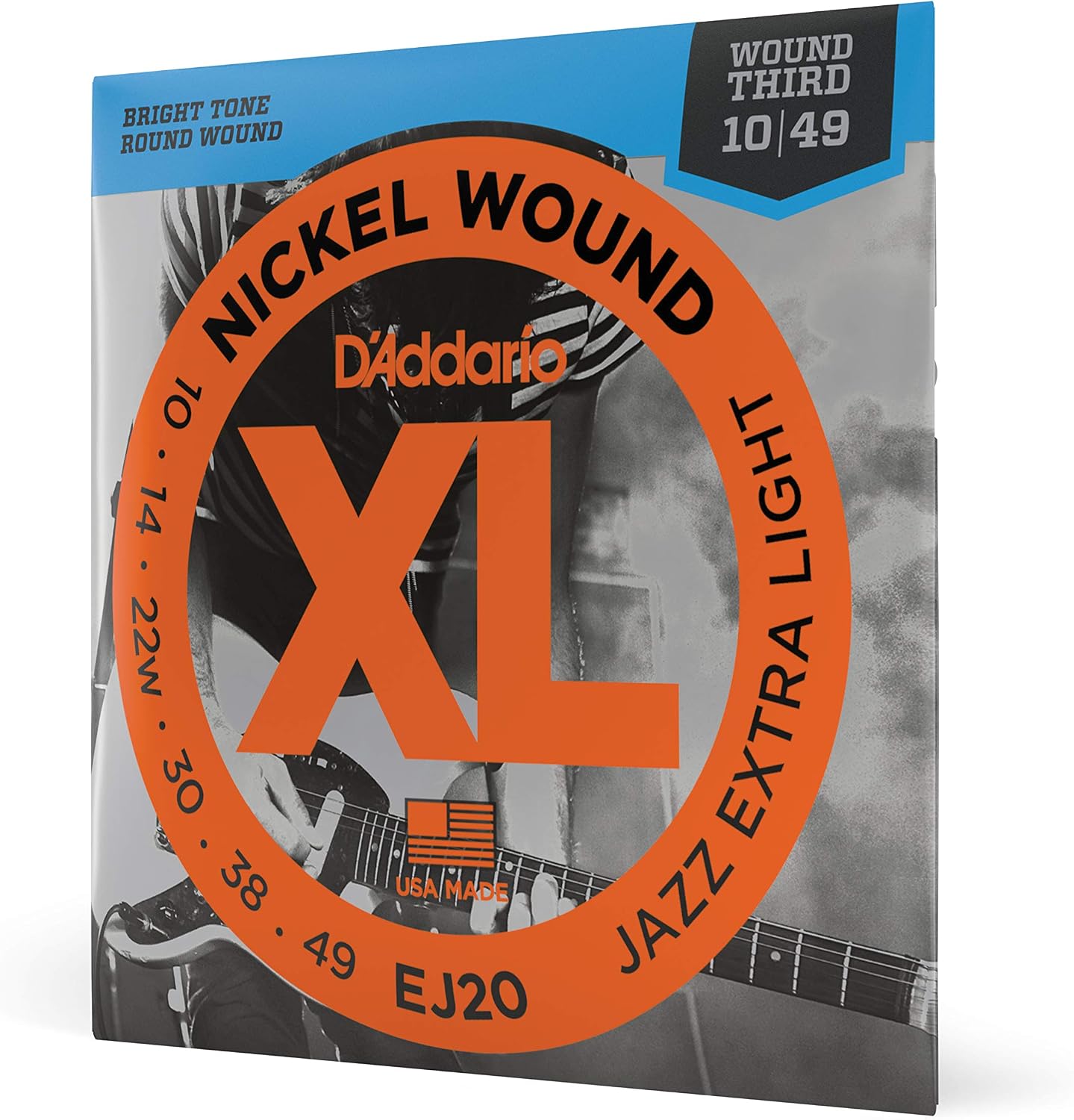 Electric Guitar Strings, Nickel Wound XL, 10-46 - 3 Sets