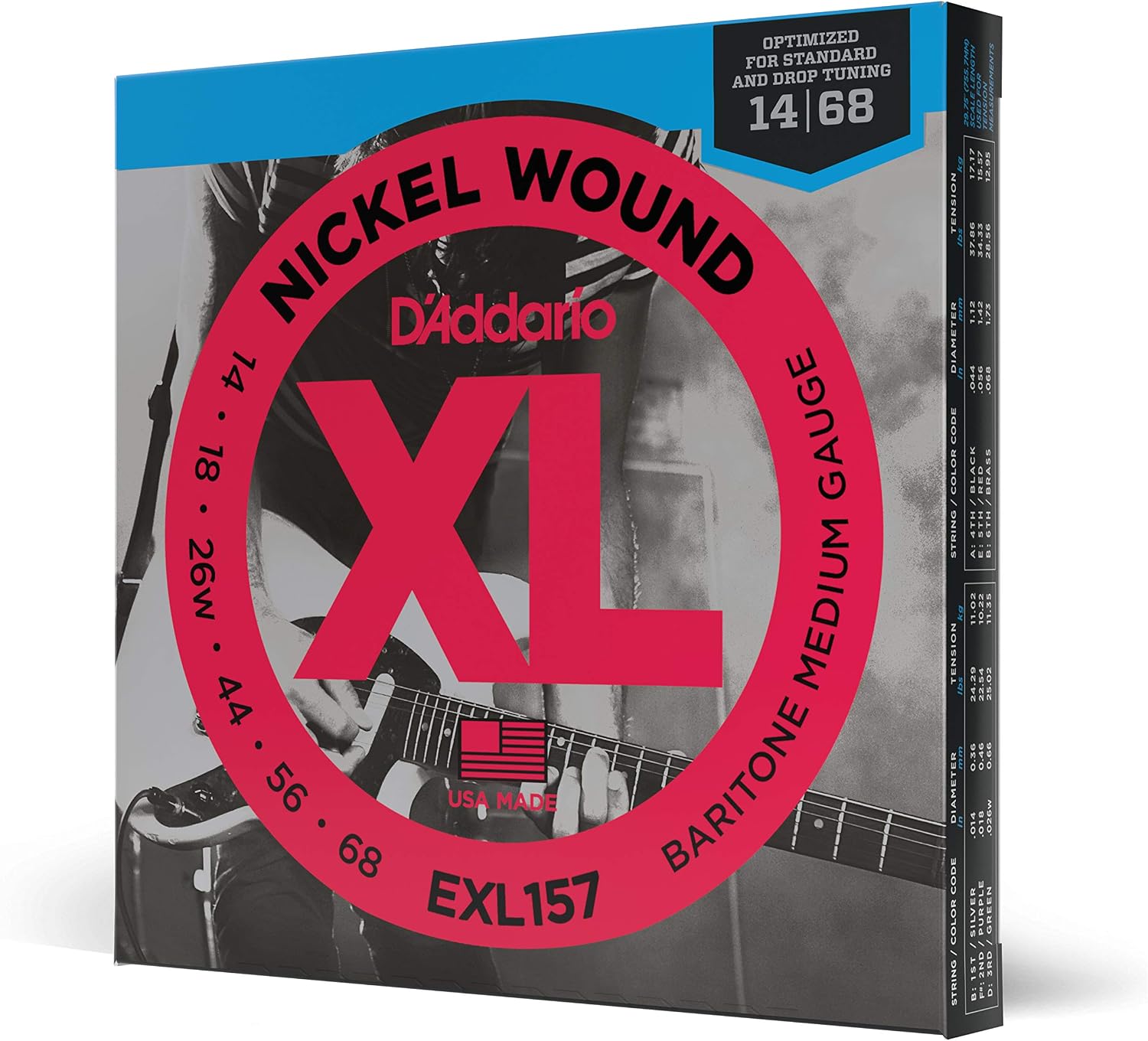 Electric Guitar Strings, Nickel Wound XL, 10-46 - 3 Sets