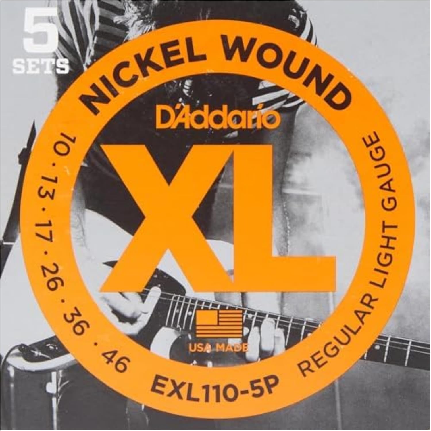 Electric Guitar Strings, Nickel Wound XL, 10-46 - 3 Sets