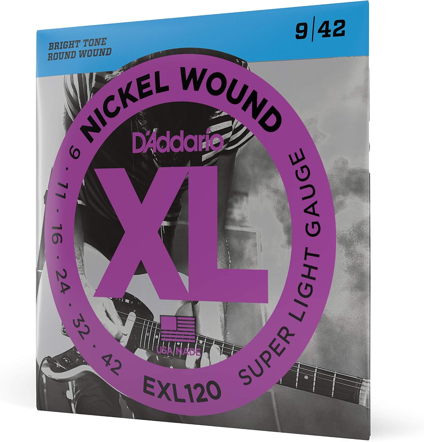 Electric Guitar Strings, Nickel Wound XL, 10-46 - 3 Sets