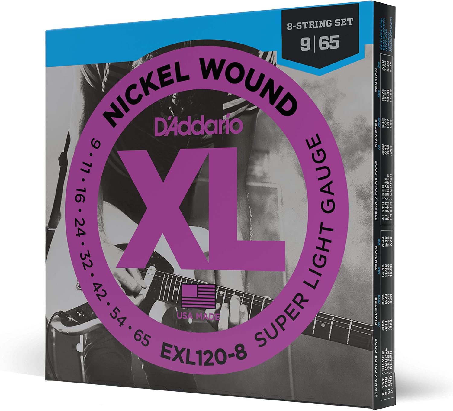 Electric Guitar Strings, Nickel Wound XL, 10-46 - 3 Sets