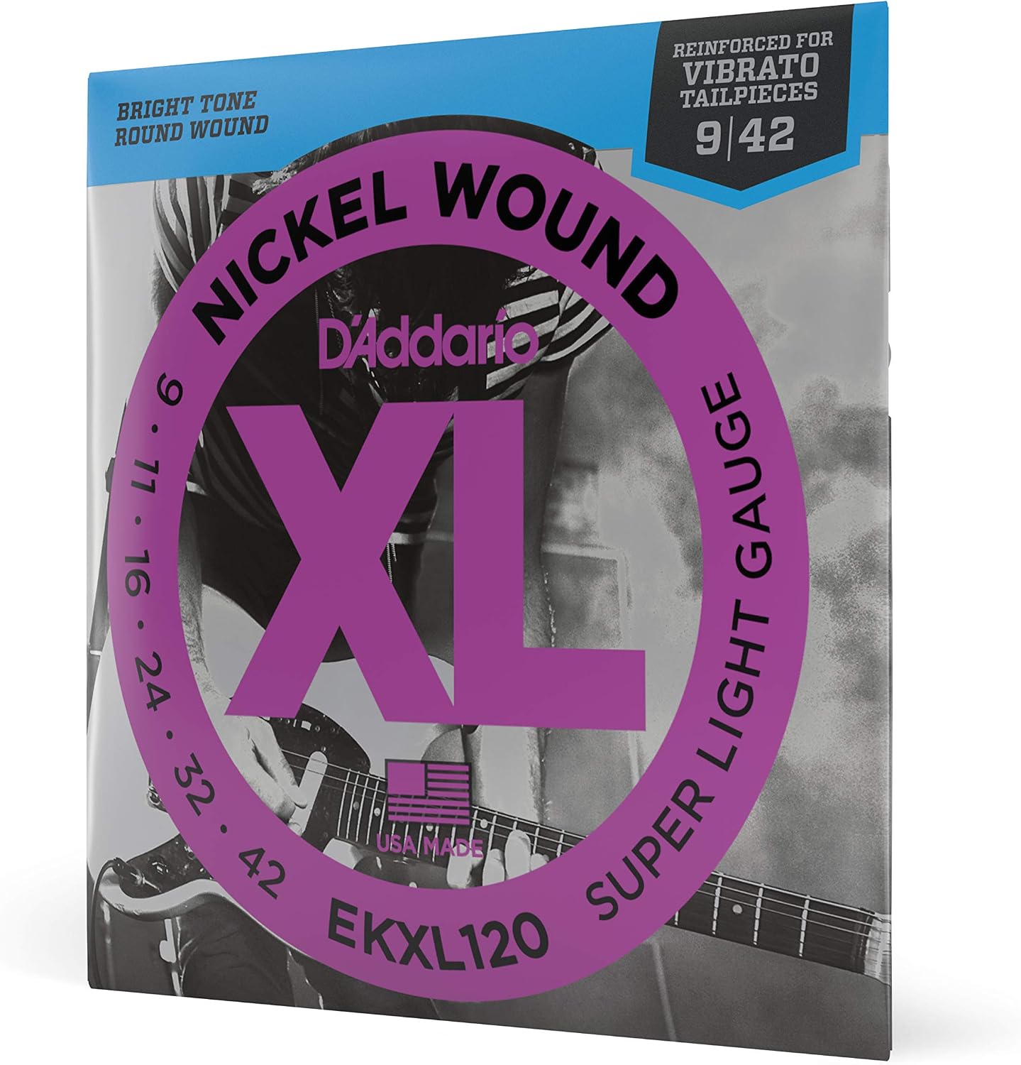 Electric Guitar Strings, Nickel Wound XL, 10-46 - 3 Sets