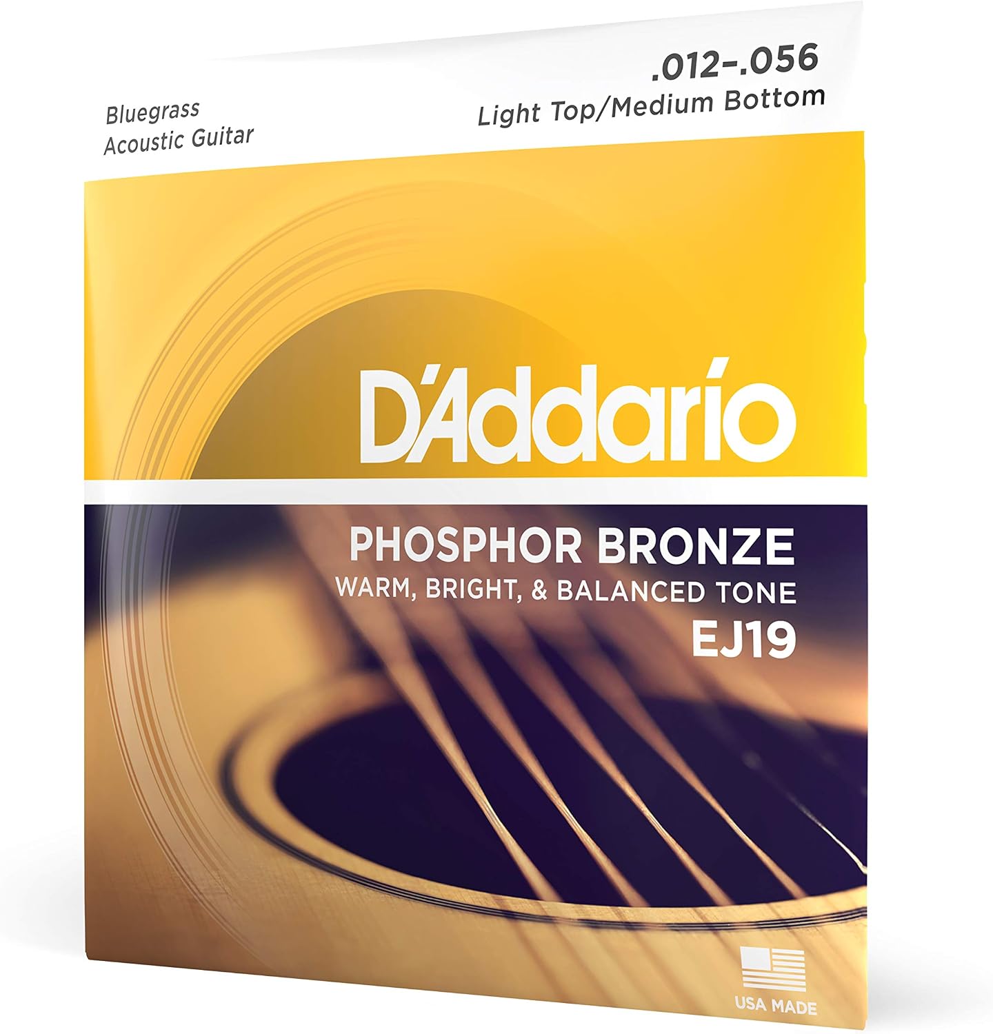Acoustic Guitar Strings, Phosphor Bronze, Light 12-53 - Single Set